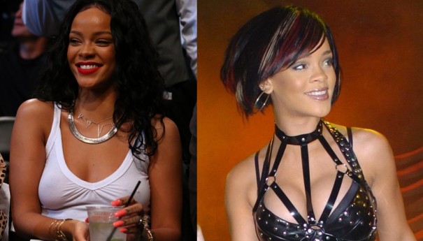 Rihanna Boobs Job plastic Surgery Before and After breast implants Photos, pics
